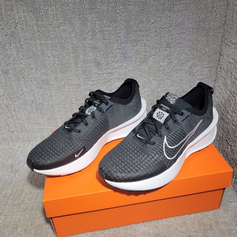 Nike Interact Run FD2292-003 Unisex Size M8.5 W10 Black Anthracite Athletic Shoe - Picture 5 of 10